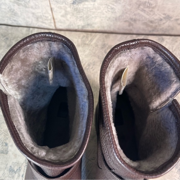 Frye Women's Veronica Shearling & Leather Booties made in Mexico - Picture 5 of 16